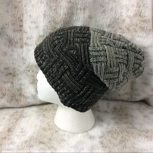 Foemo Black & Gray Knit‎ Cap One Size